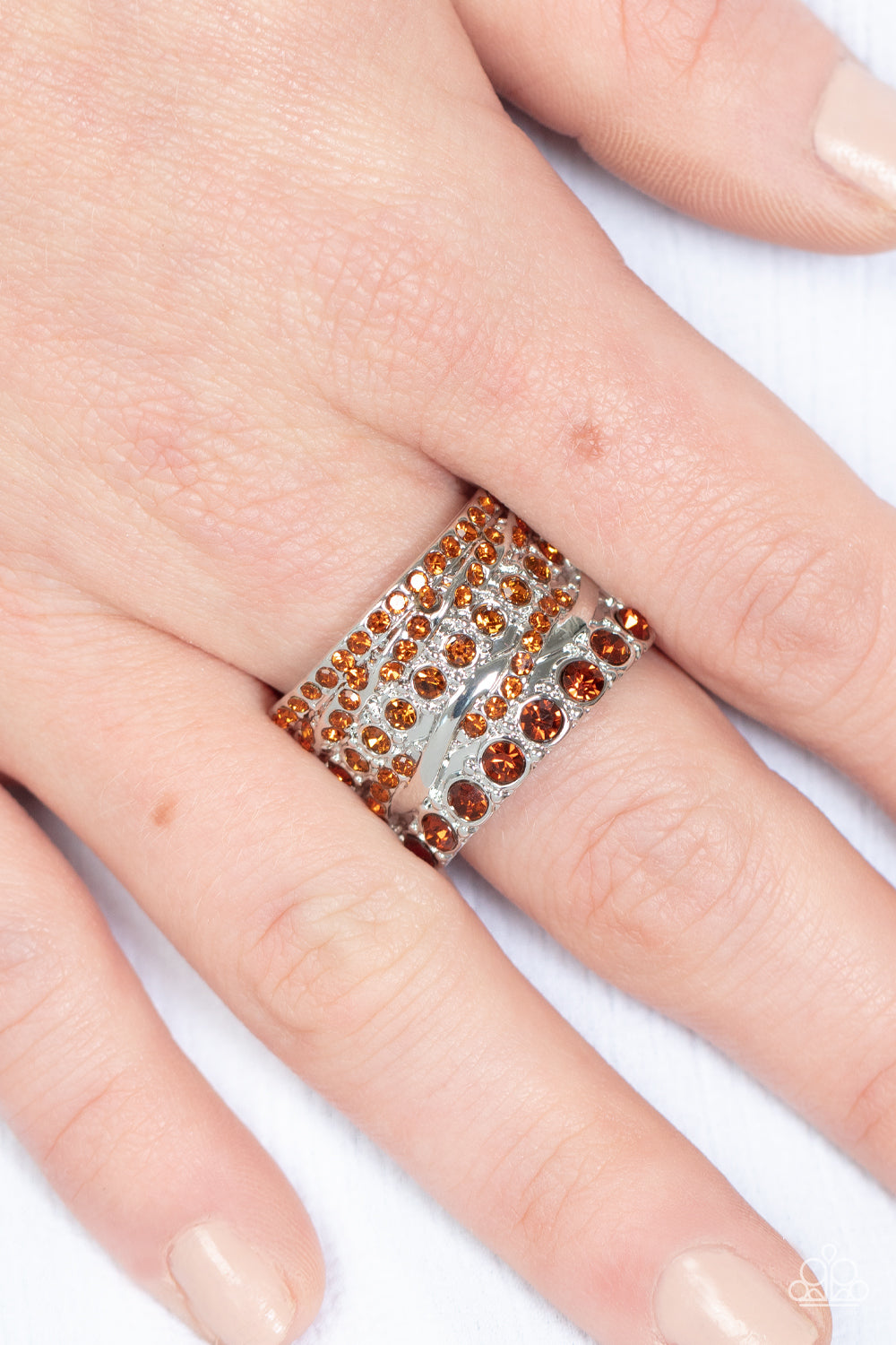Paparazzi Rings - Angelic Architecture - Brown