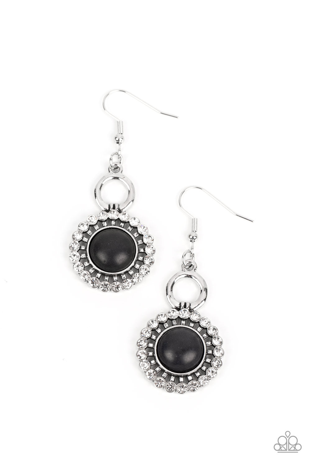 Paparazzi Earrings - Mojave Mogul - Black