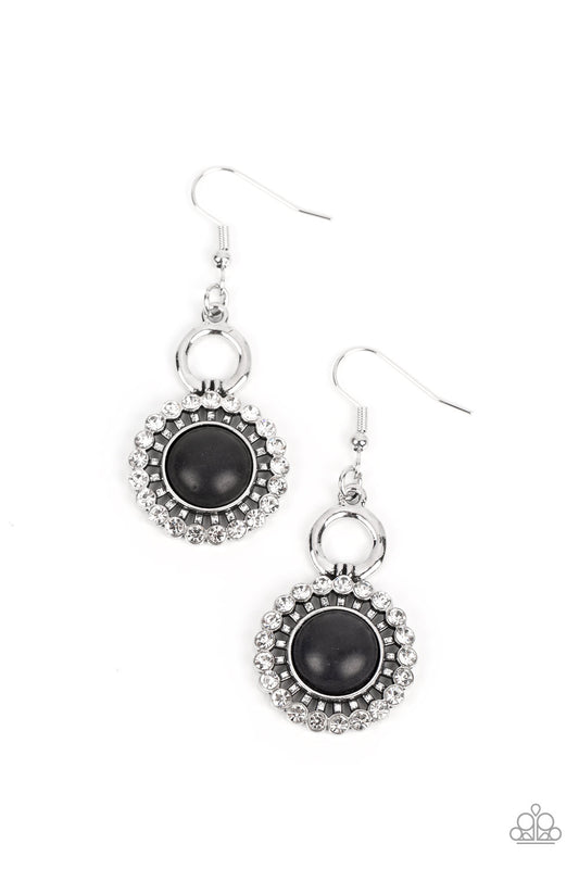 Paparazzi Earrings - Mojave Mogul - Black