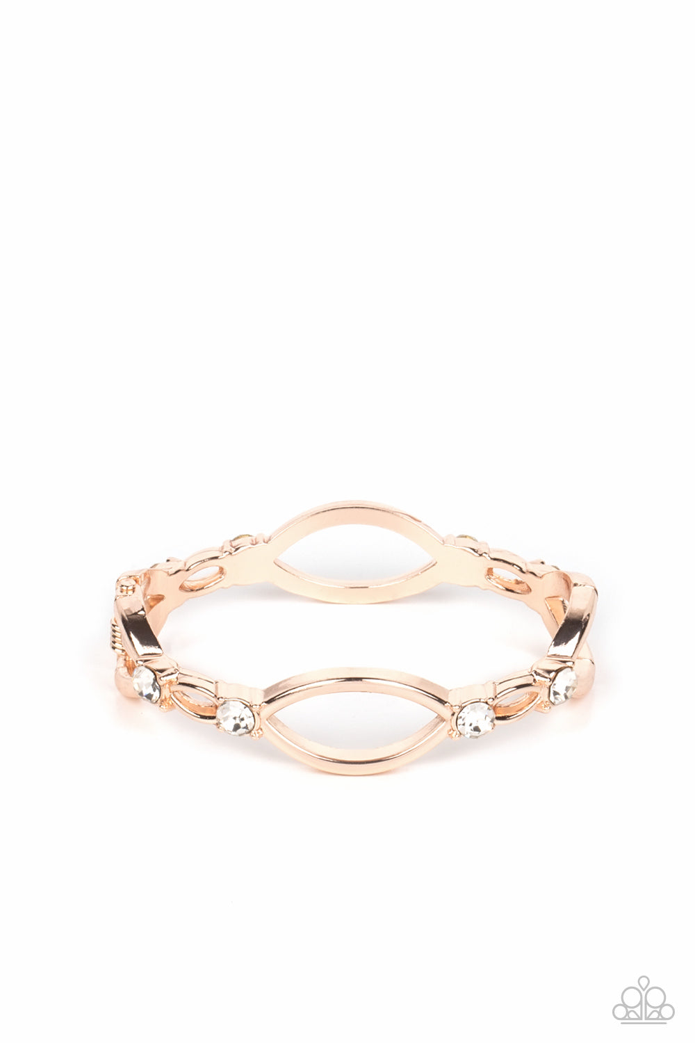 Paparazzi Bracelets - Interwoven Illusion - Rose Gold