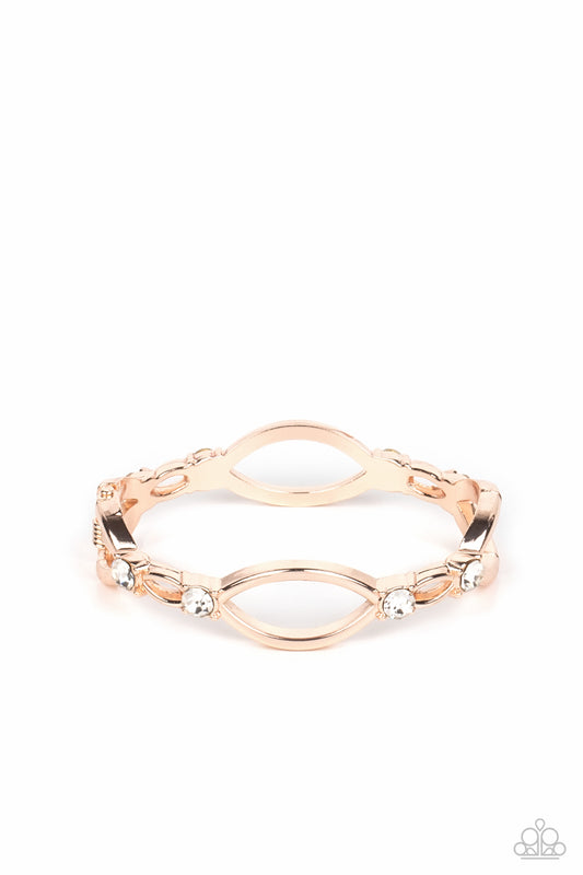 Paparazzi Bracelets - Interwoven Illusion - Rose Gold