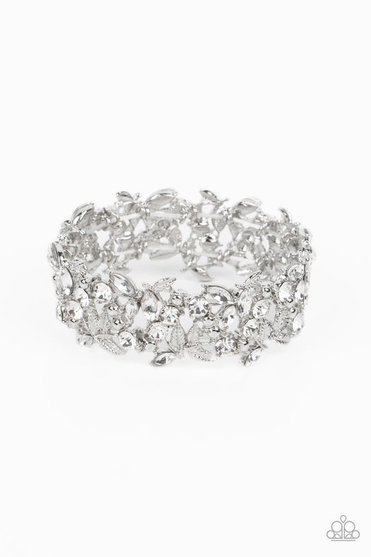 Paparazzi Bracelets - Feathered Finesse -White