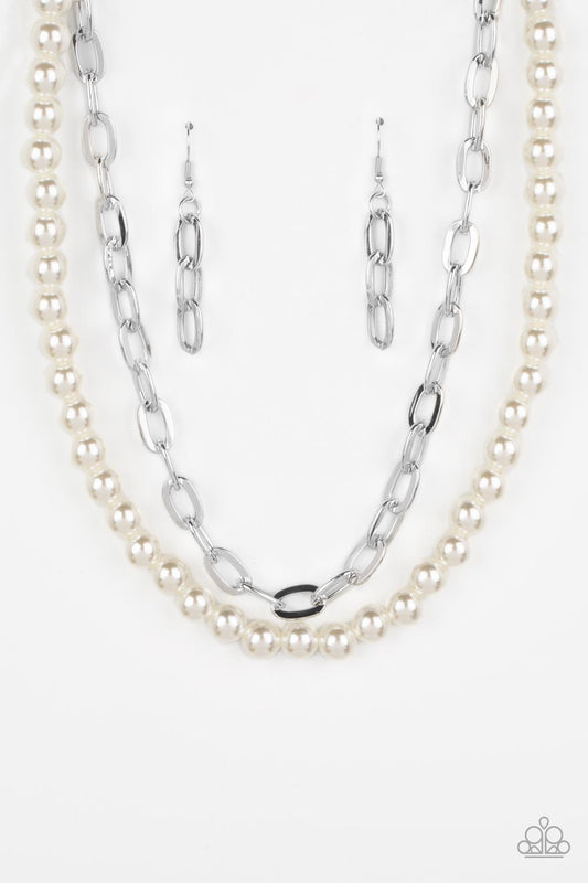 Paparazzi Necklaces - Suburban Yacht Club - White