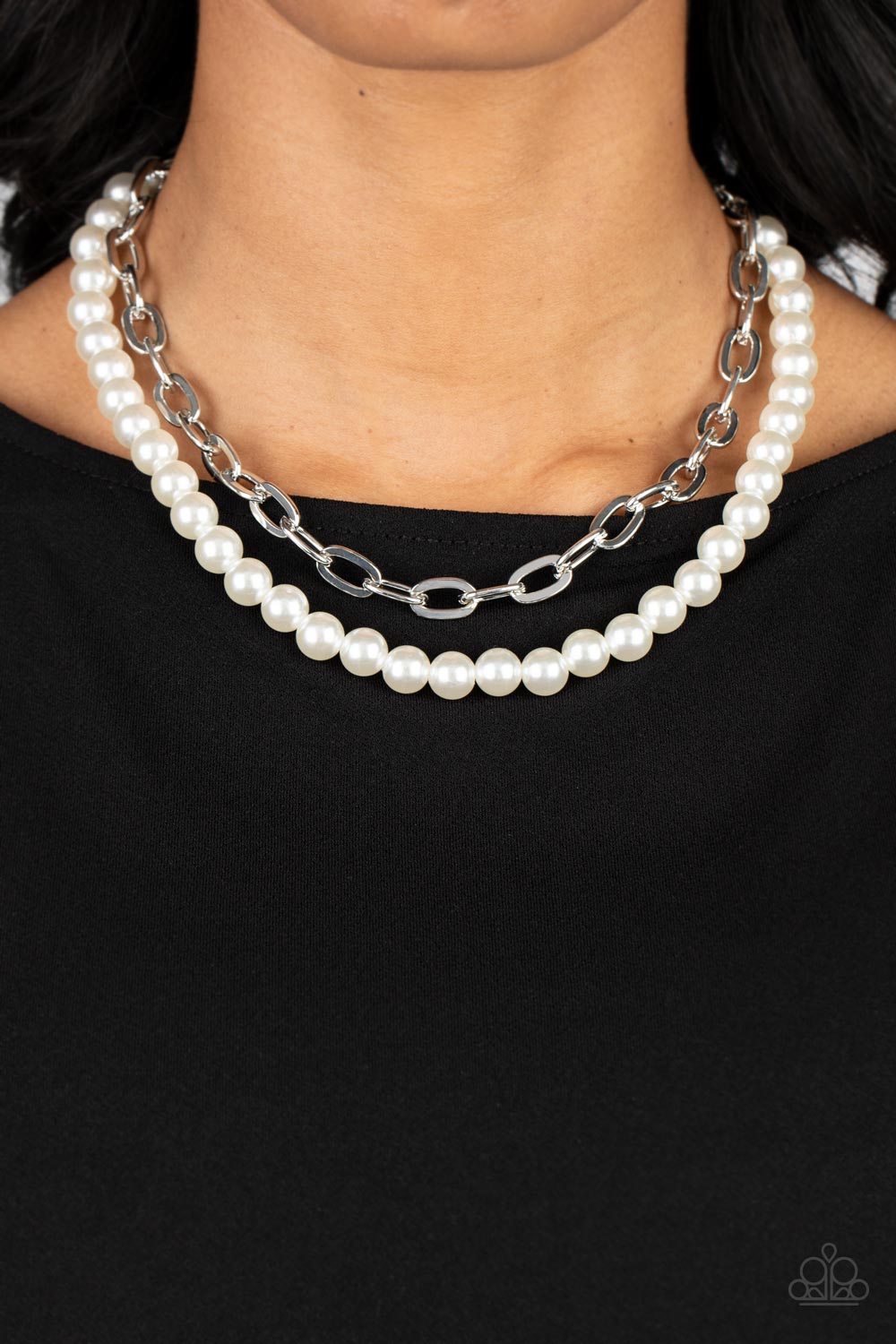 Paparazzi Necklaces - Suburban Yacht Club - White