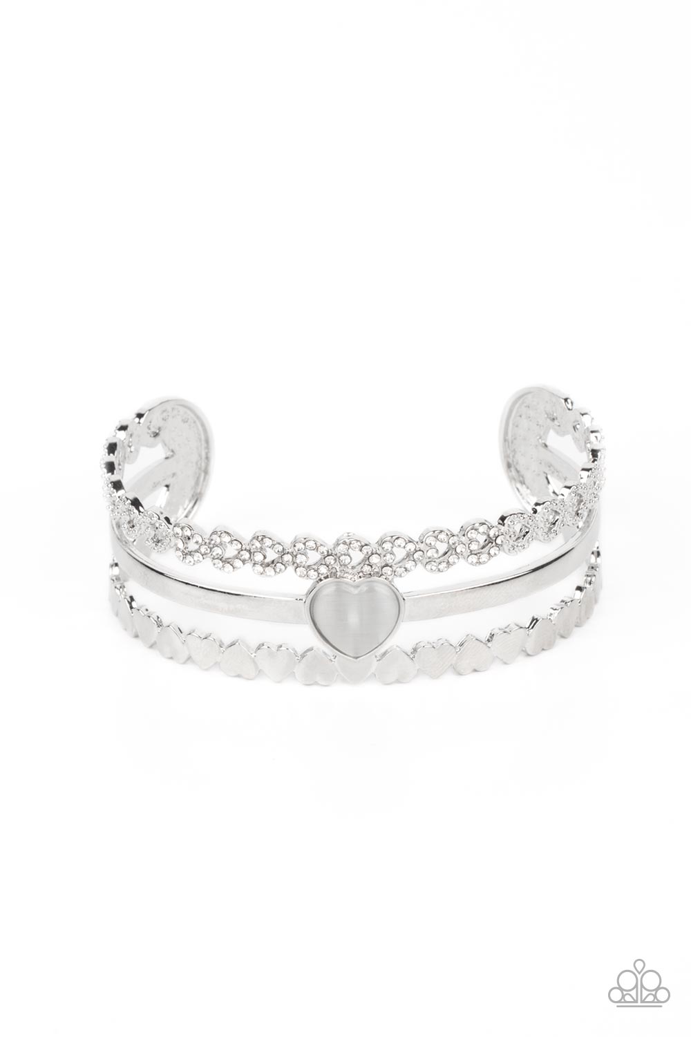 Paparazzi Bracelets - You Win My Heart - White