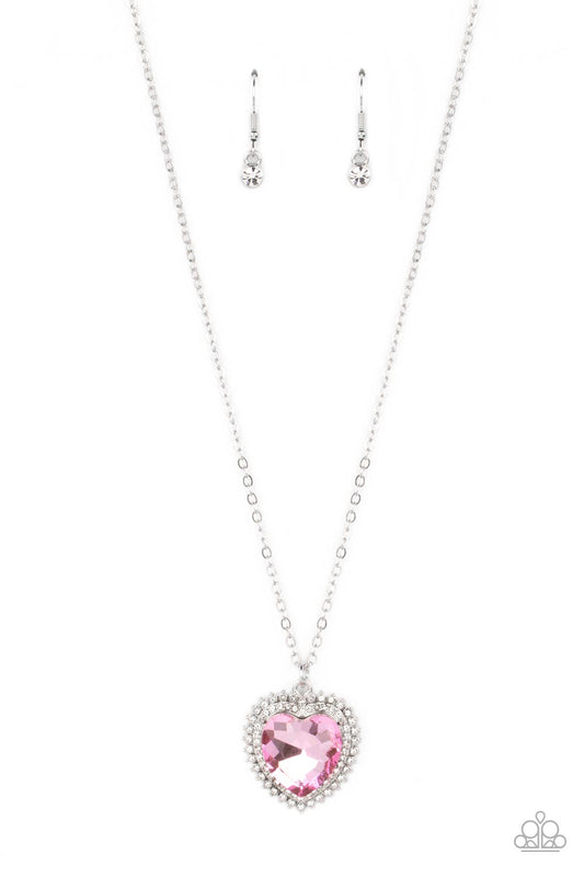 Paparazzi Necklaces - Sweethearts Stroll - Pink