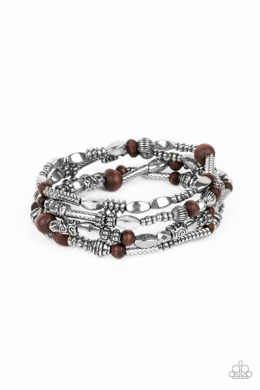 Paparazzi Bracelets - Jungle Jubilee - Brown