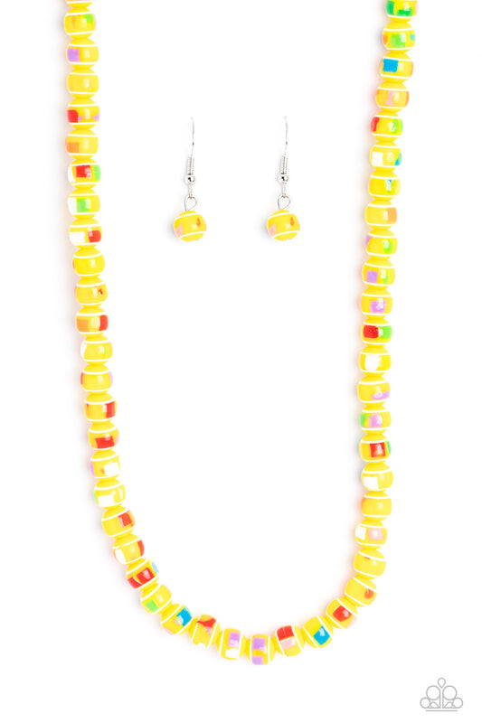 Paparazzi Necklace - Gobstopper Glamour - Yellow
