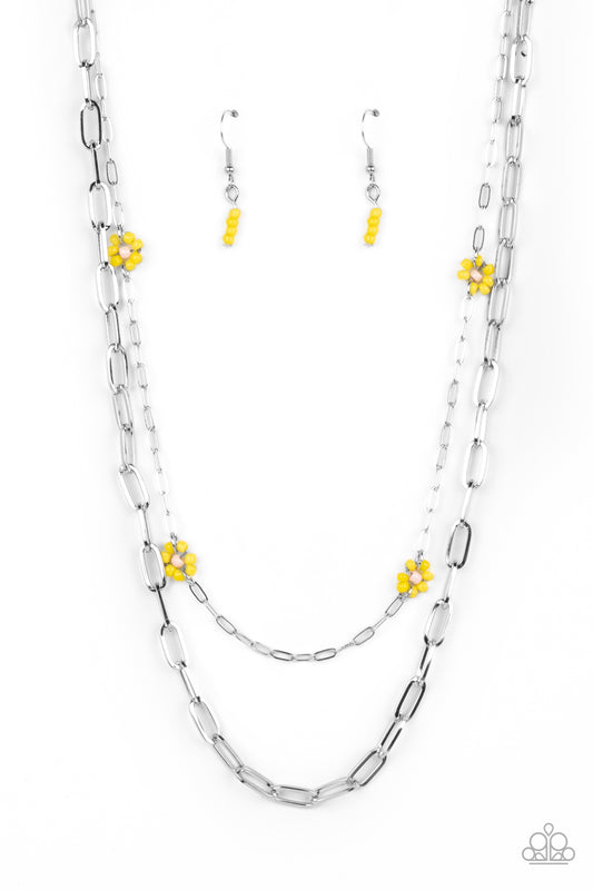 Paparazzi Necklaces - Bold Buds - Yellow