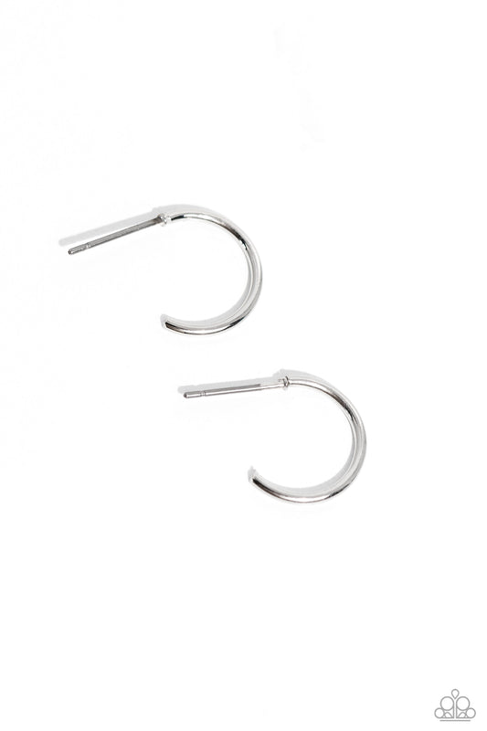 Paparazzi Earrings - Ultra Upmarket - Silver