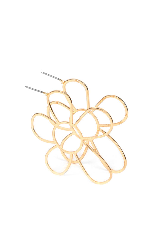 Paparazzi Earrings - Rustic Rarity - Gold