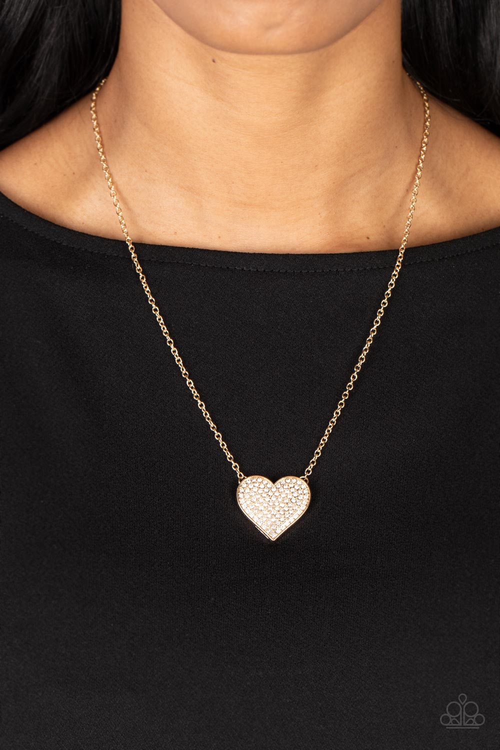 Paparazzi Necklaces - Spellbinding Sweetheart - Gold