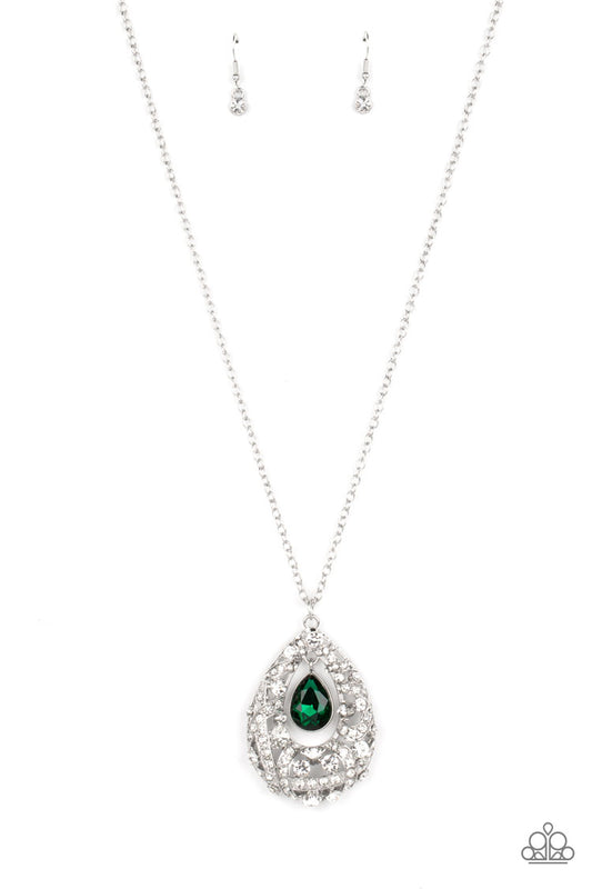 Paparazzi Necklaces - Glitz and GLOW - Green