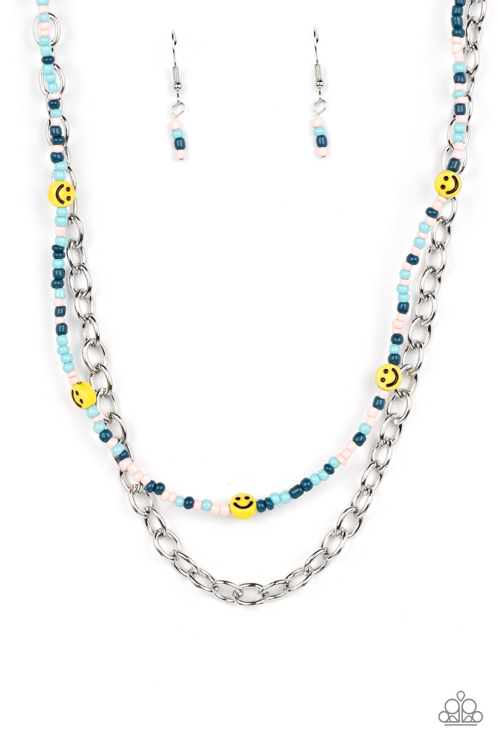 Paparazzi Necklace - Happy Looks Good on You - Blue
