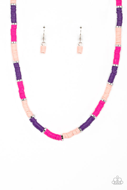 Paparazzi Necklaces - Rainbow Road - Pink