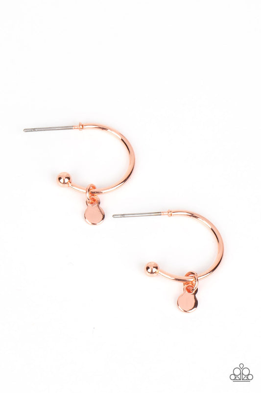 Paparazzi Earrings - Modern Model - Copper