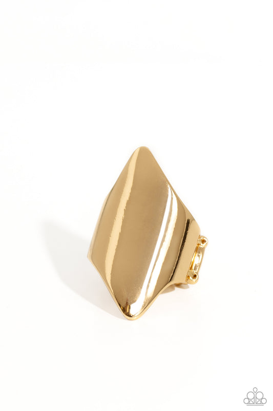 Paparazzi Rings - Pointed Palm Desert - Gold