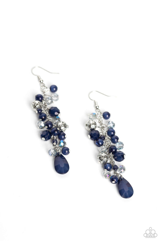 Paparazzi Earrings - Cheeky Cascade - Blue