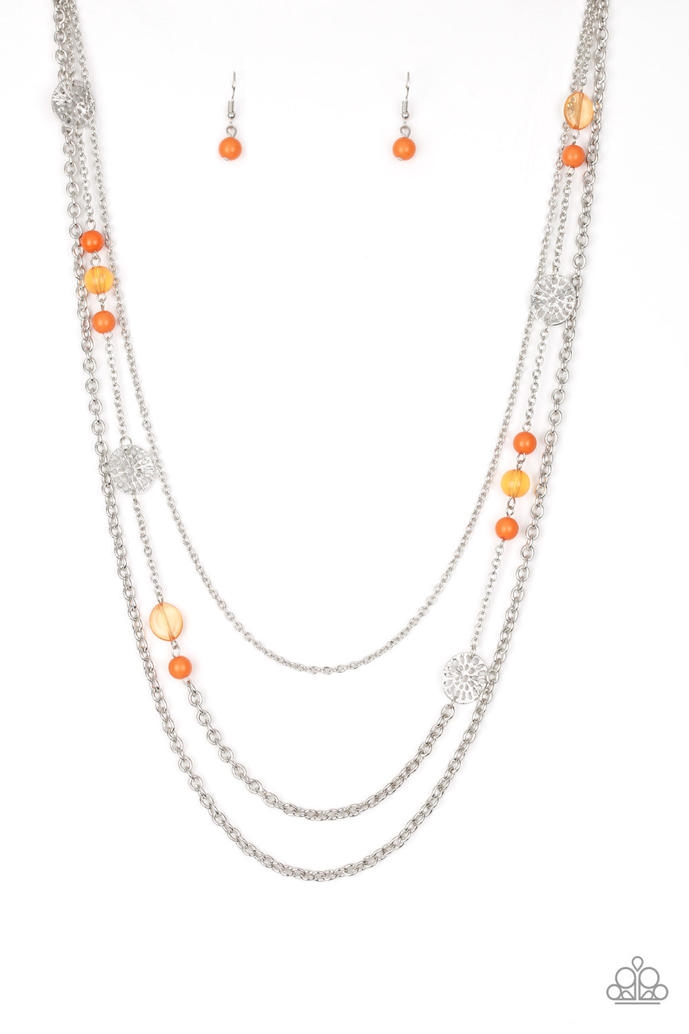 Paparazzi necklace - Pretty Pop-tastic! - Orange