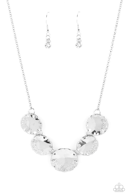 Paparazzi Necklaces - Swanky Shimmer - White