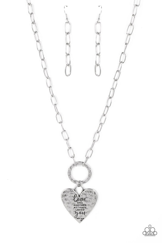 Paparazzi Necklaces - Brotherly Love - Silver