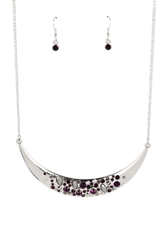 Paparazzi Necklaces - Bejeweled Baroness - Purple
