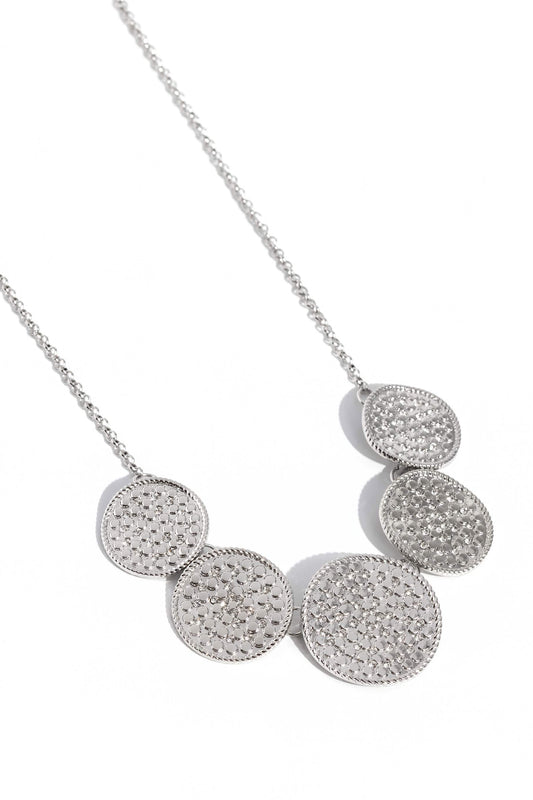 Paparazzi Necklaces - Medaled Mosaic - White