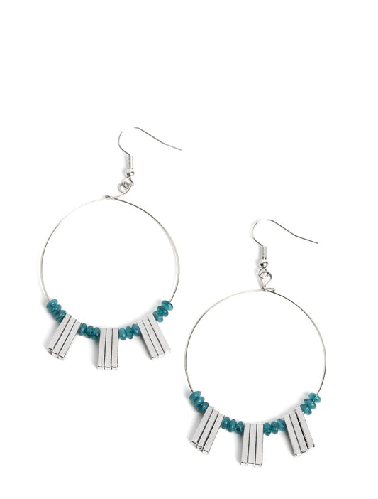 Paparazzi Earrings - Luxe Lagoon - Blue - Fashion Fix