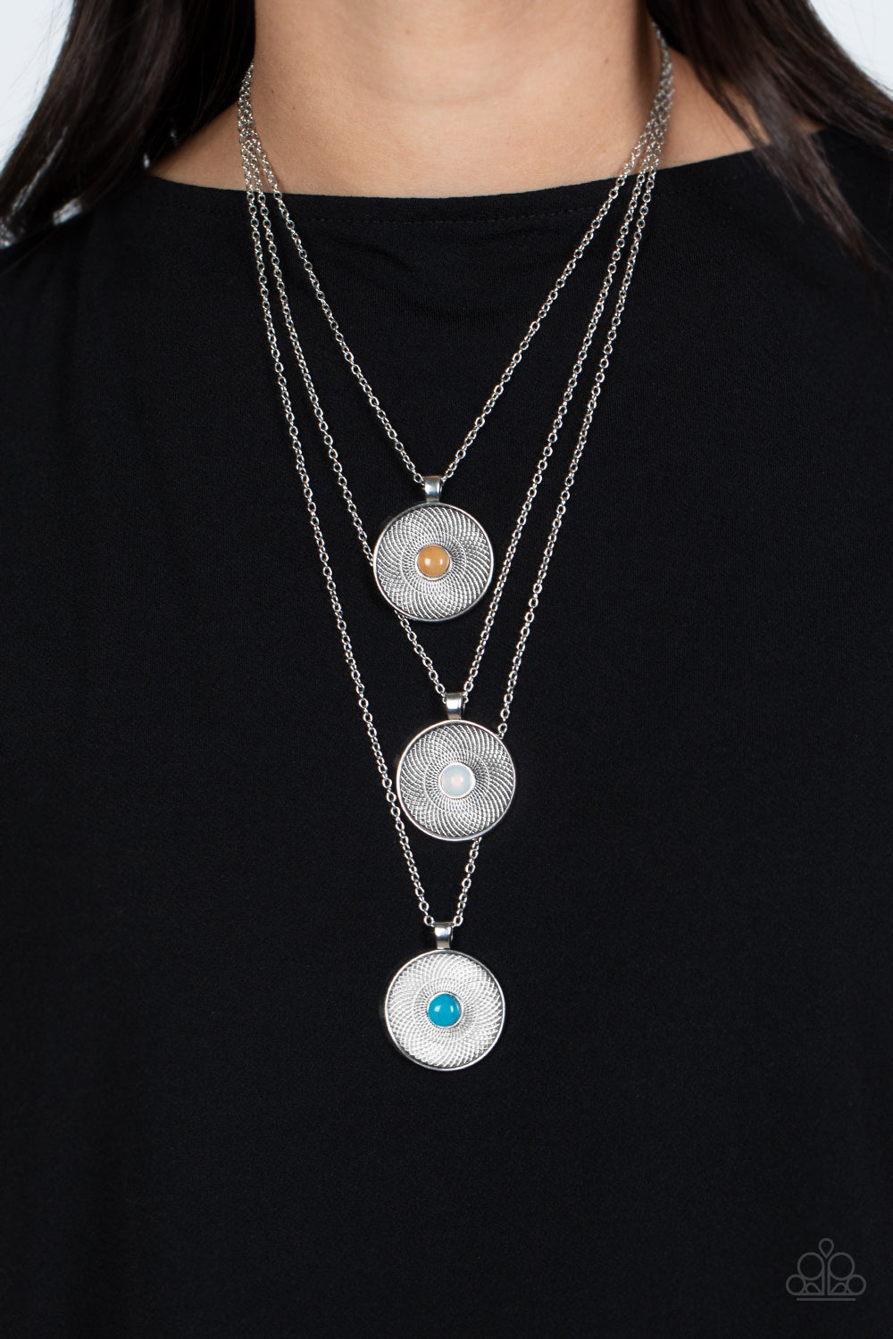 Paparazzi Necklaces - Geographic Grace - Multi