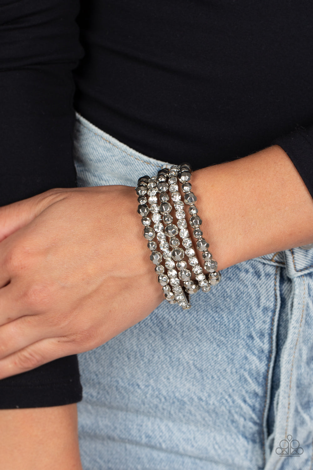 Paparazzi Bracelets - Top Notch Twinkle - White