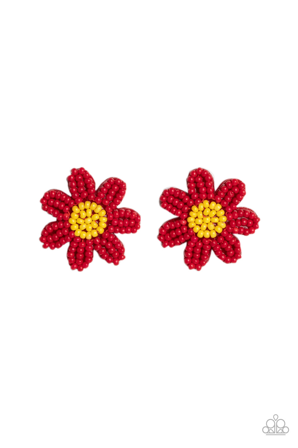 Paparazzi Earrings - Sensational Seeds - Red