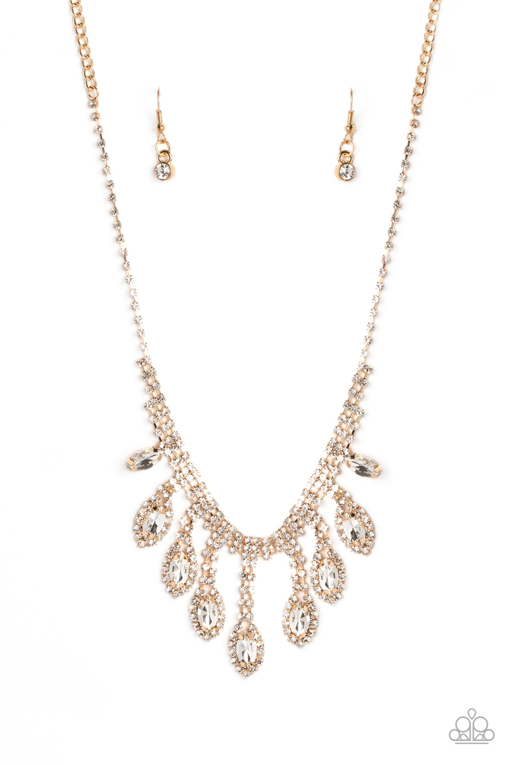 Paparazzi Necklaces - REIGNING Romance - Gold