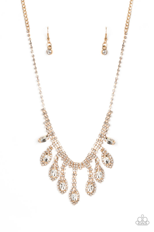 Paparazzi Necklaces - REIGNING Romance - Gold