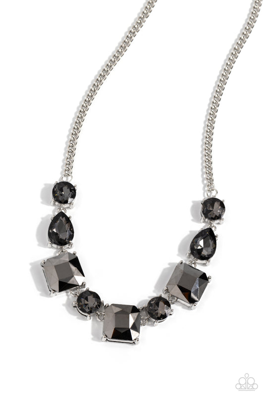 Paparazzi Necklaces - Elevated Edge - Silver