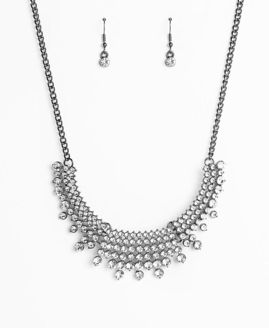 Paparazzi Necklaces - Shimmering Song - Black