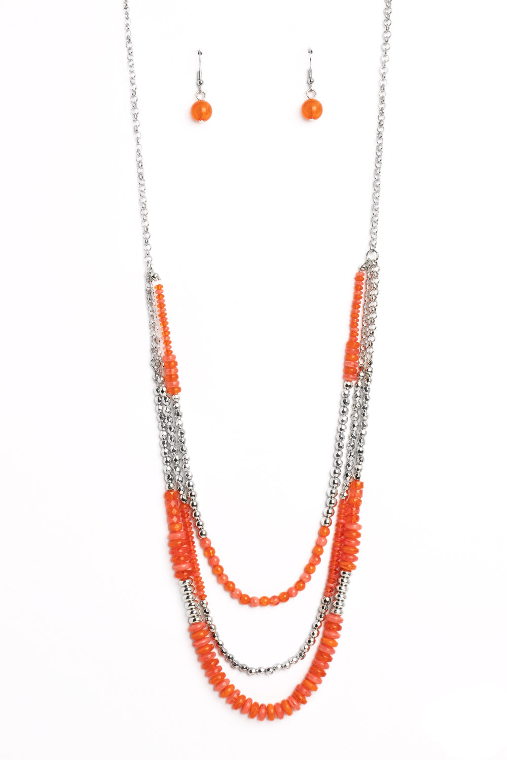 Paparazzi Necklaces - Newly Neverland - Orange