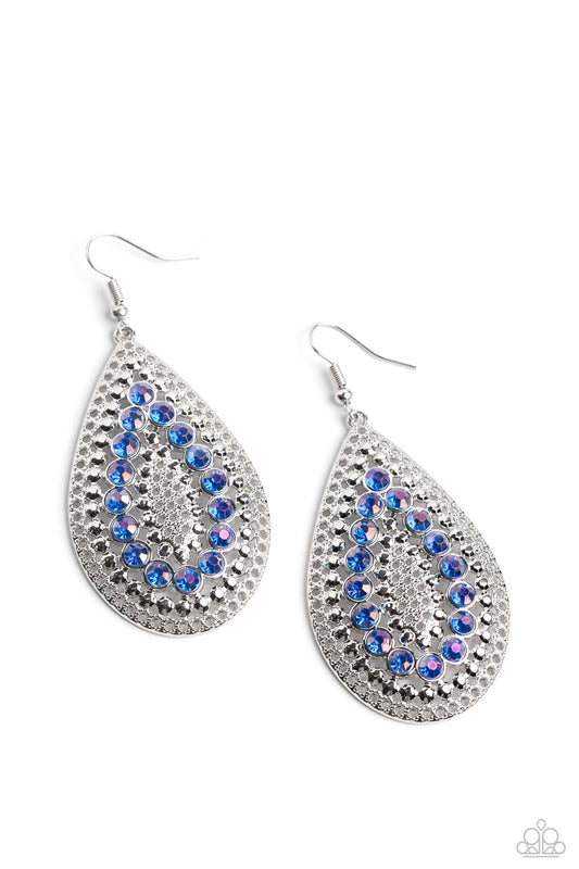 Paparazzi Earrings - Spirited Socialite - Blue