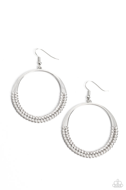 Paparazzi Earrings - Material PEARL - White