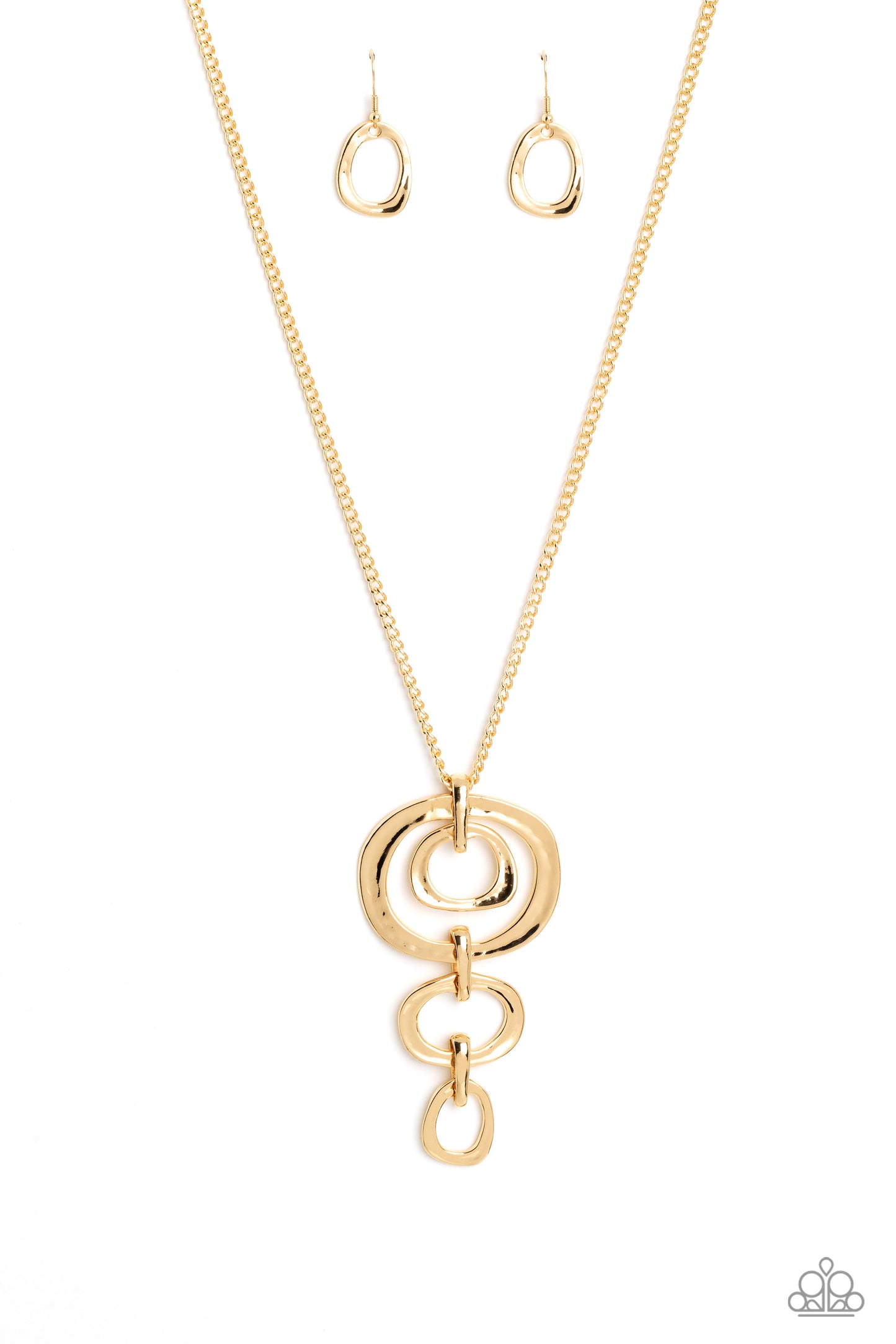 Paparazzi Necklaces - Tranquil Trickle - Gold