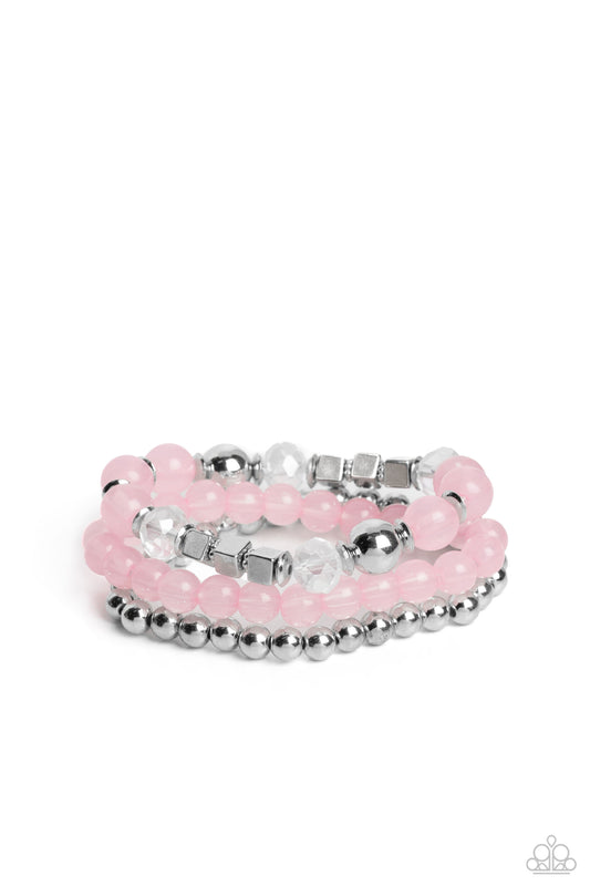 Paparazzi Bracelets - CUBE Your Enthusiasm - Pink