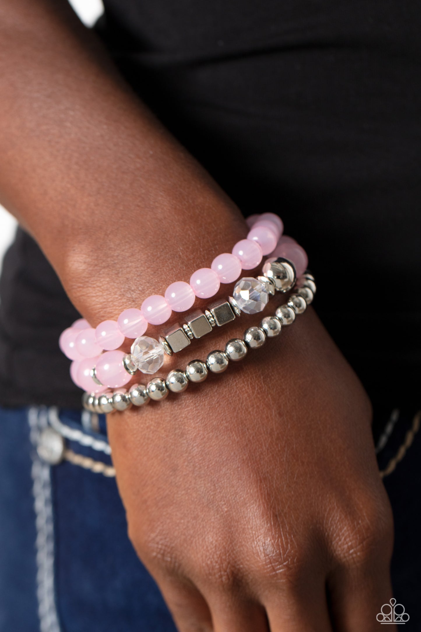 Paparazzi Bracelets - CUBE Your Enthusiasm - Pink