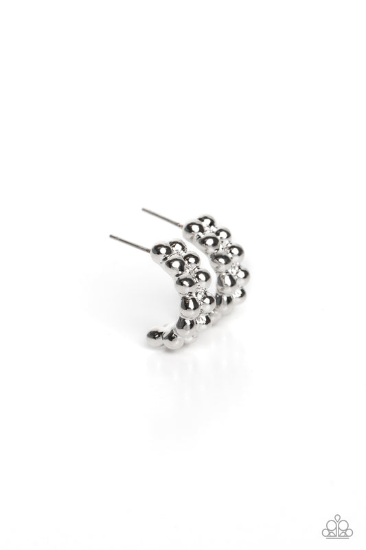 Paparazzi Earrings - Bubbling Beauty - Silver