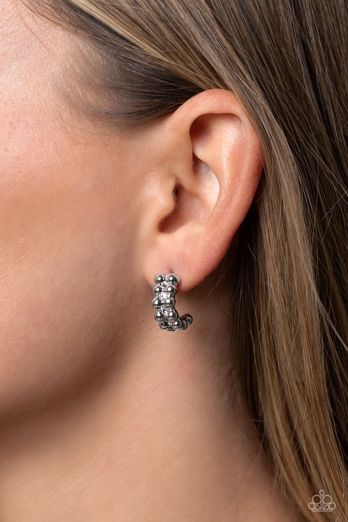 Paparazzi Earrings - Bubbling Beauty - Silver