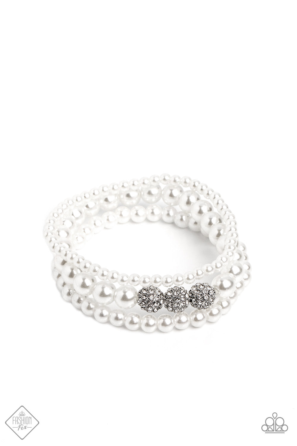 Paparazzi Bracelets - Showy Soprano - White