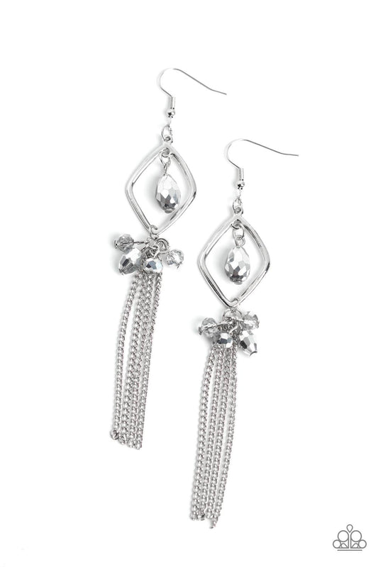 Paparazzi Earrings - Effulgent Era - Silver