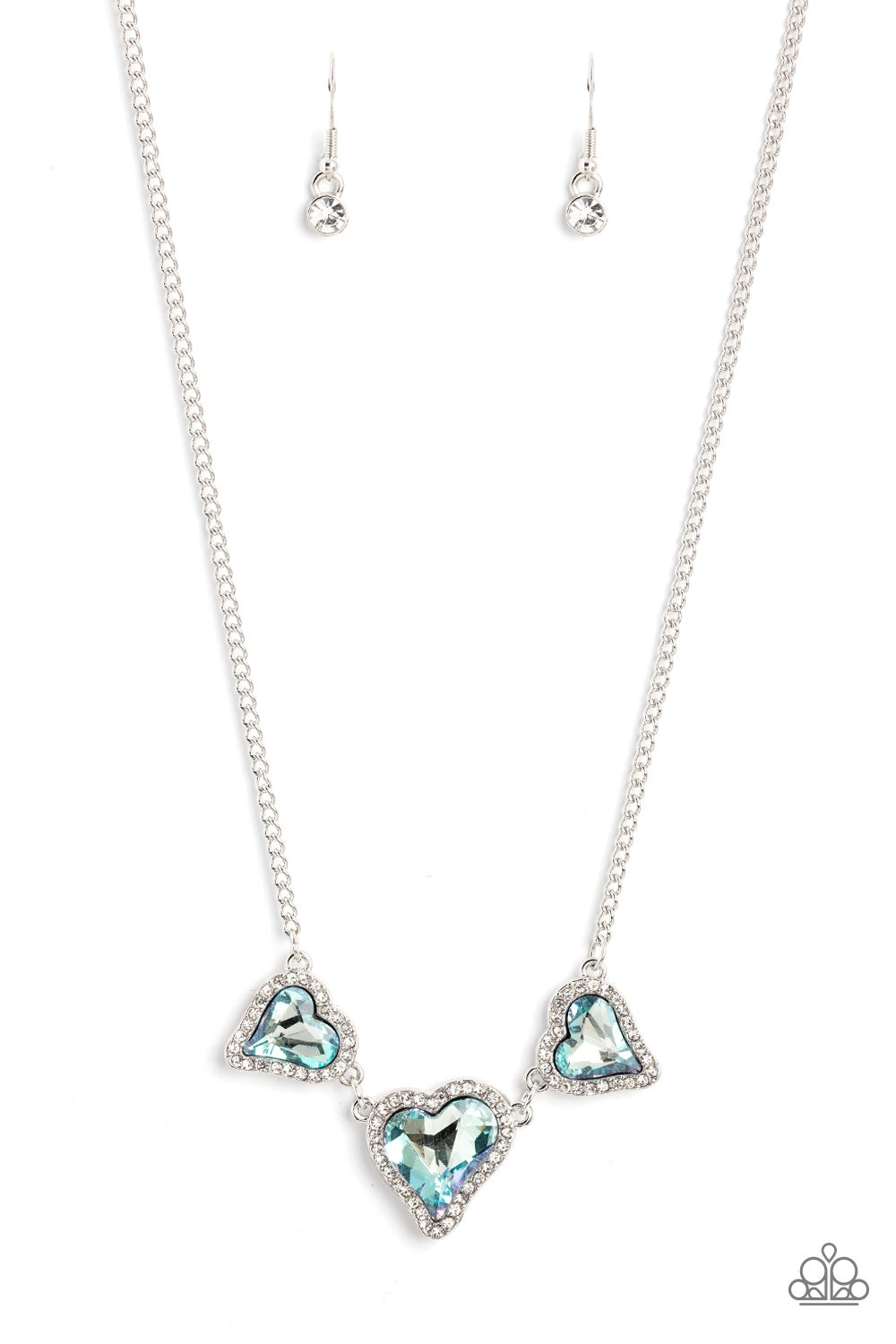 Paparazzi Necklaces - State of the HEART - Blue