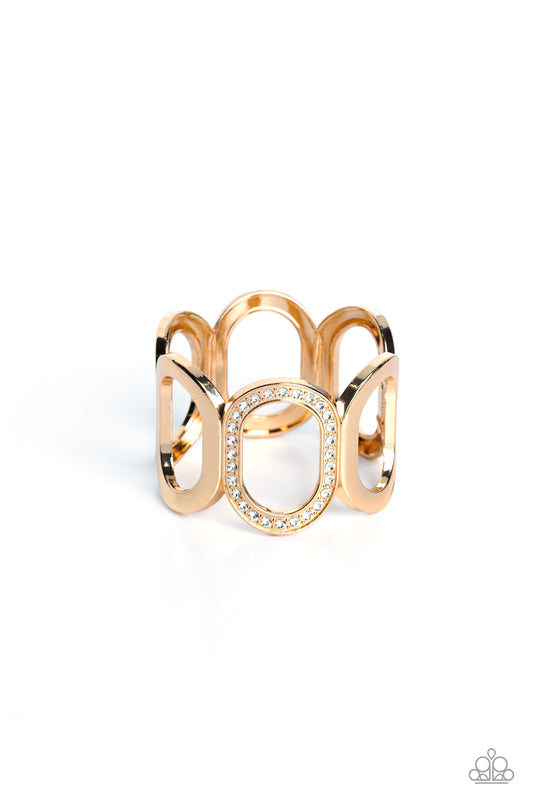 Paparazzi Bracelets - Opulent Ovals - Gold