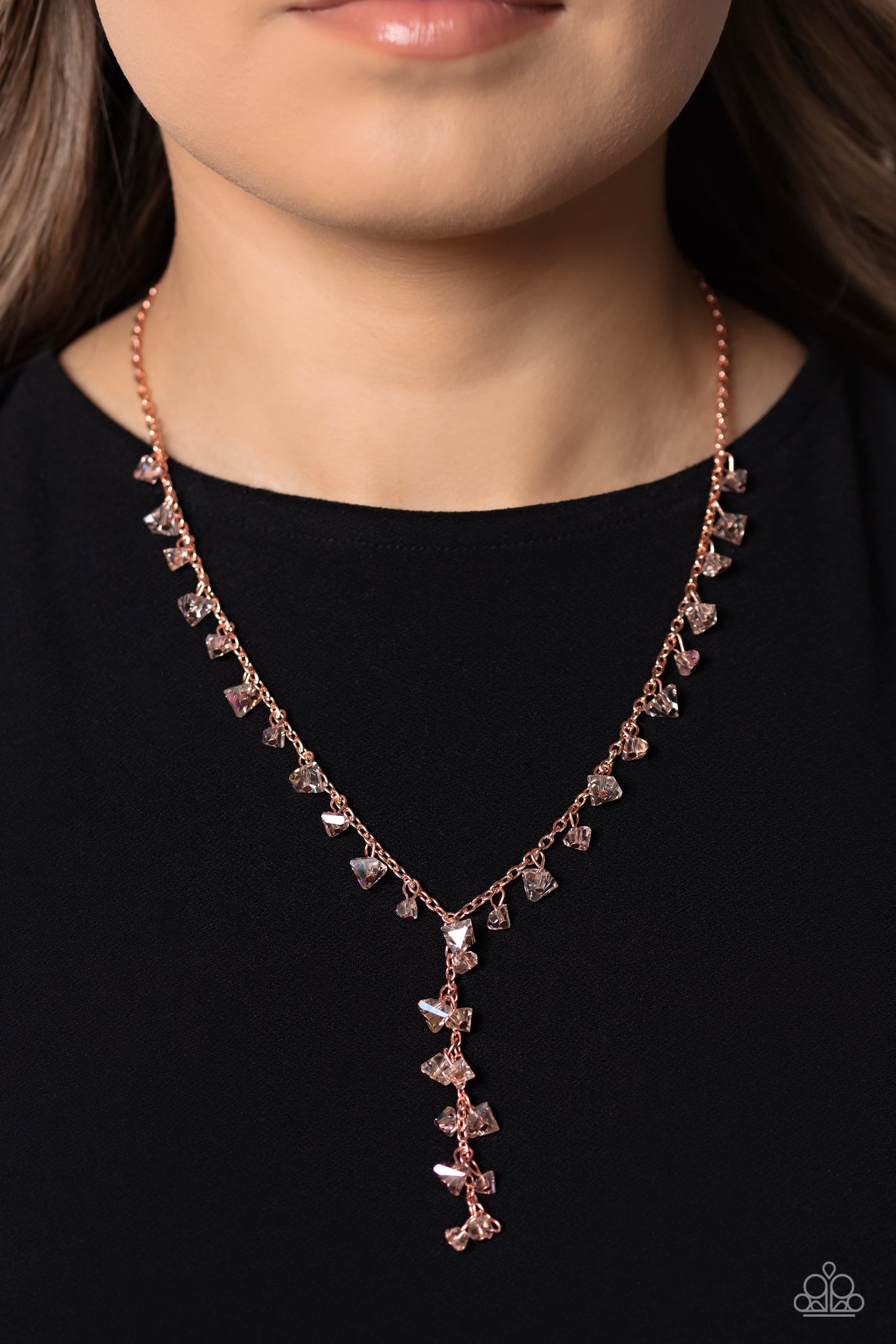 Paparazzi Necklaces - Chiseled Catwalk - Copper