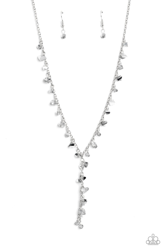 Paparazzi Necklaces - Chiseled Catwalk - Silver
