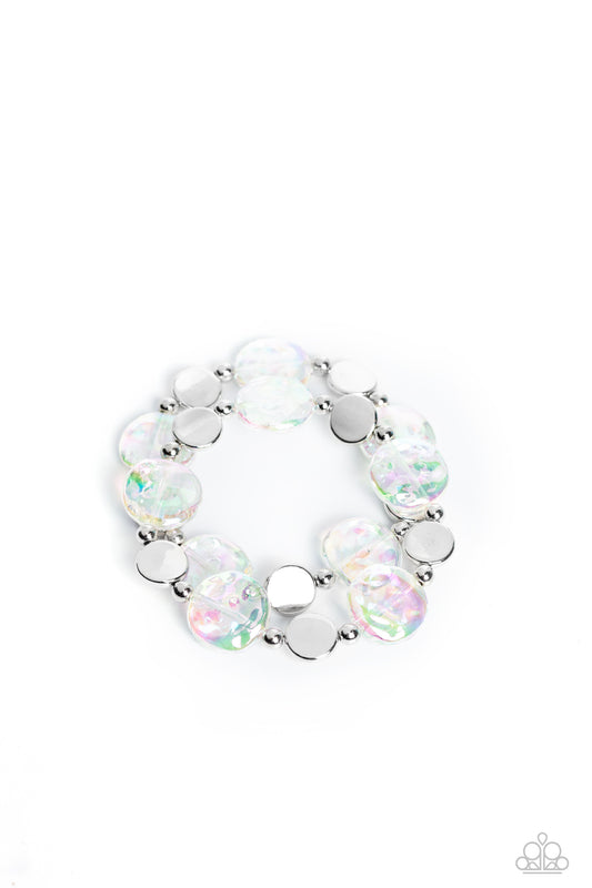 Paparazzi Bracelets - Discus Throw - White